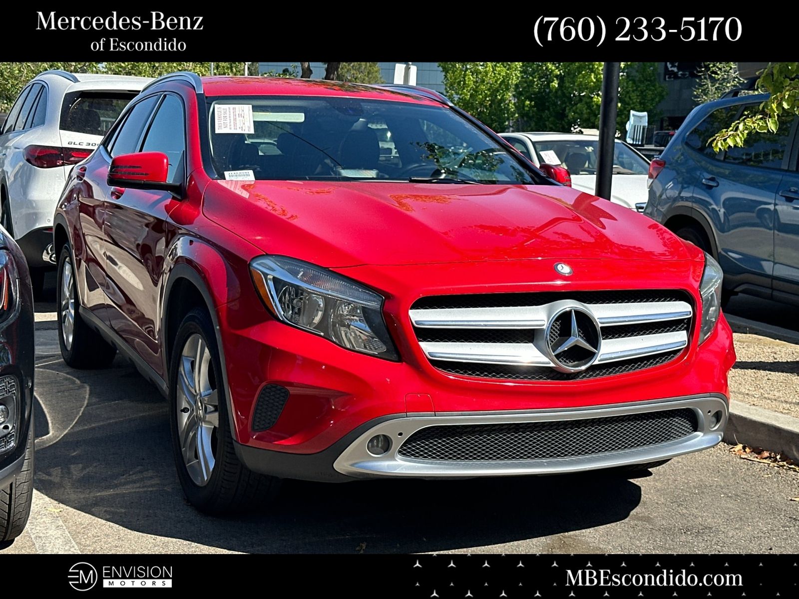 Jupiter Red 2015 Mercedes-Benz GLA 250 FWD SUV / Crossover Front-Wheel Drive 7-Speed Automatic