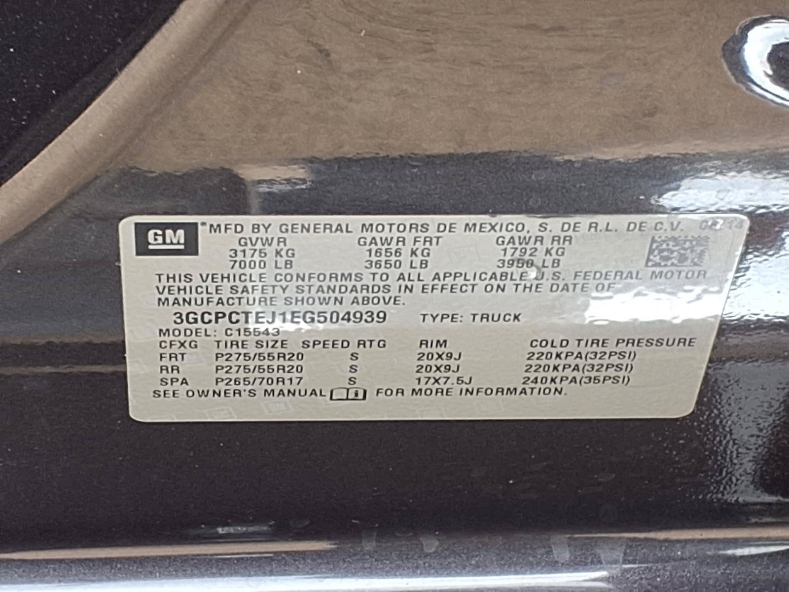 2014 Chevrolet Silverado 1500 High Country Gray at Emmons Autoplex