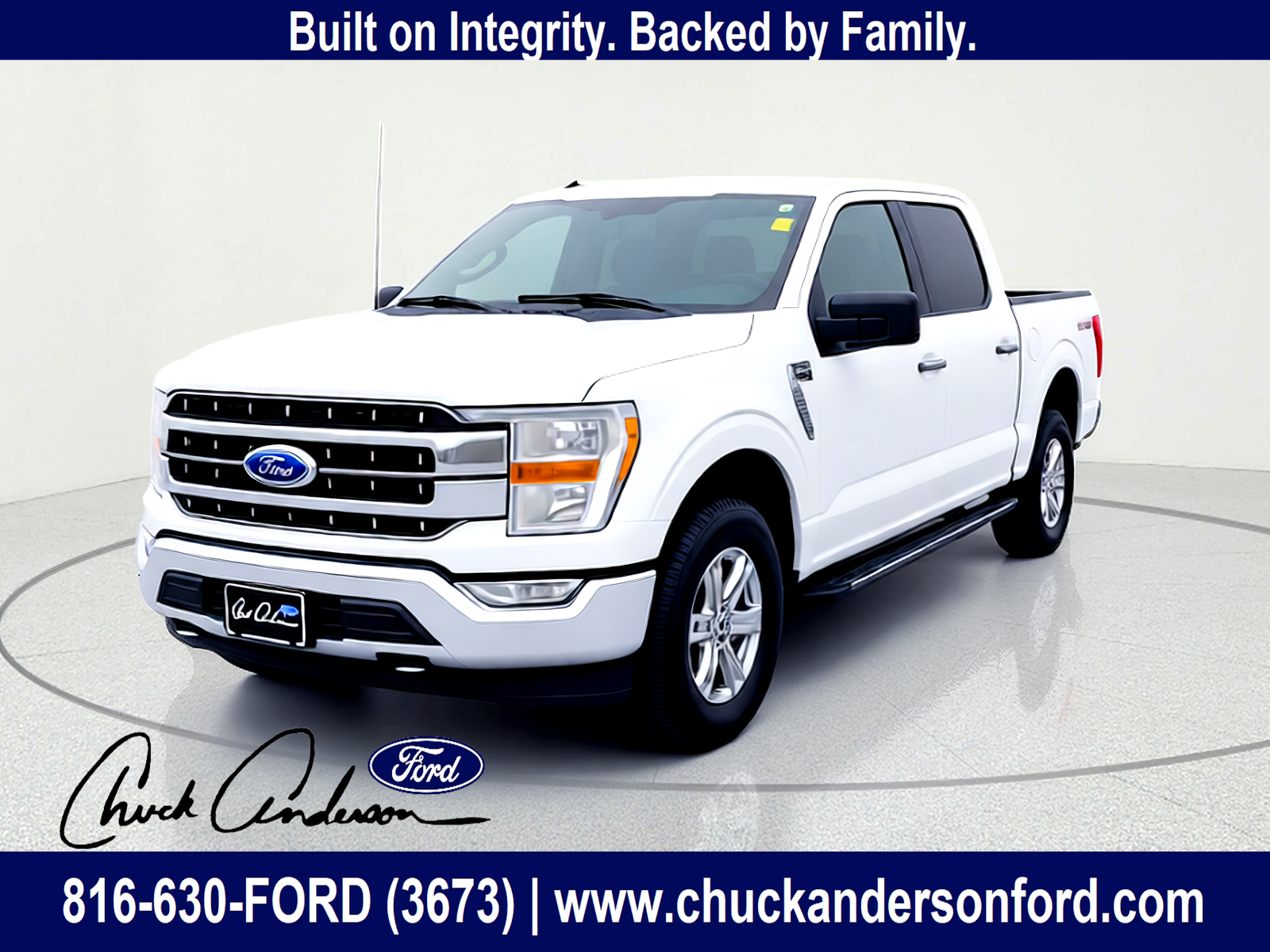 Oxford White 2021 Ford F-150 XLT SuperCrew 4WD Pickup Truck Four-Wheel Drive Automatic