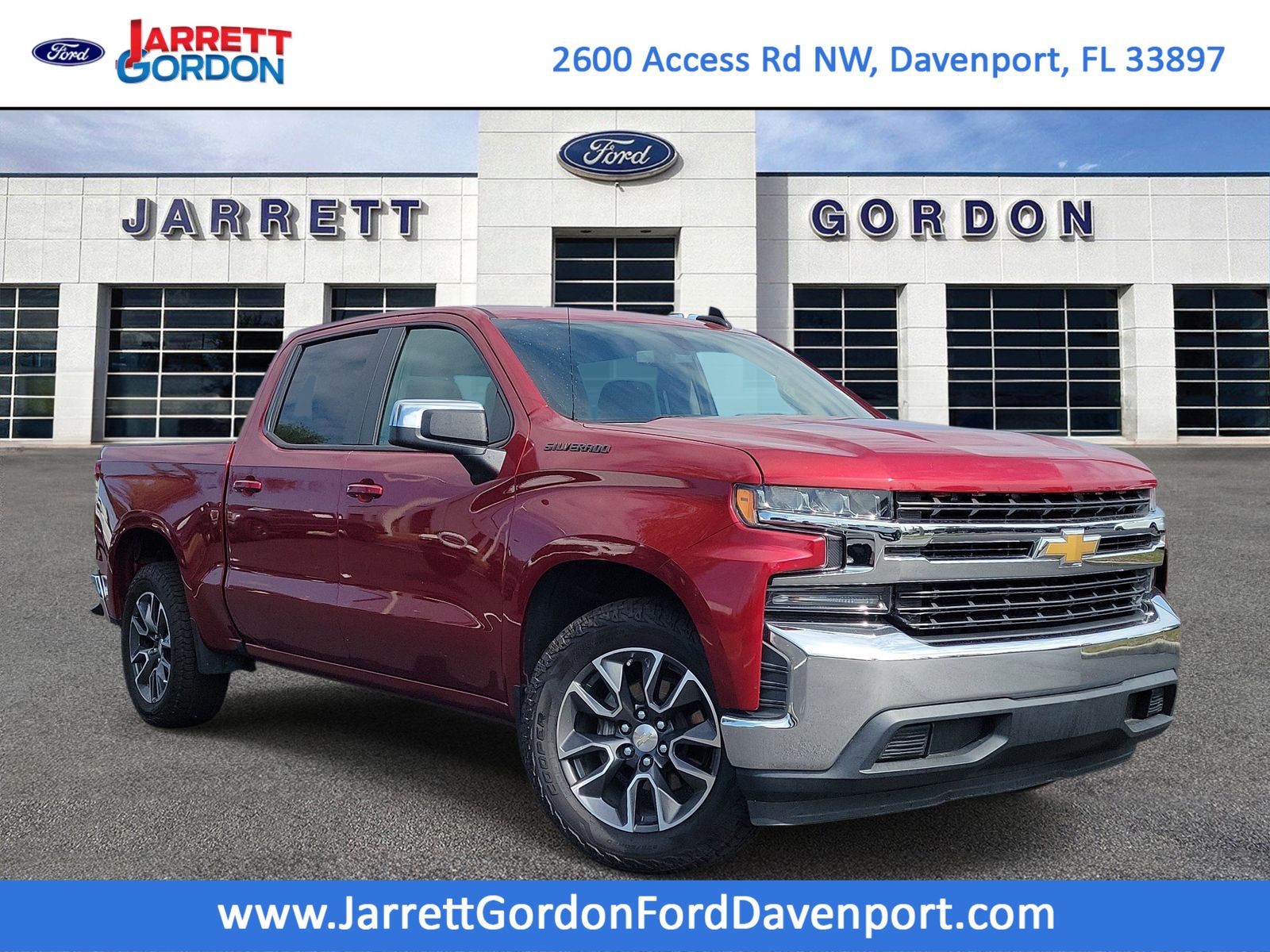 Cajun Red Tintcoat 2019 Chevrolet Silverado 1500 LT Crew Cab RWD Pickup Truck 4X2 8-Speed Automatic