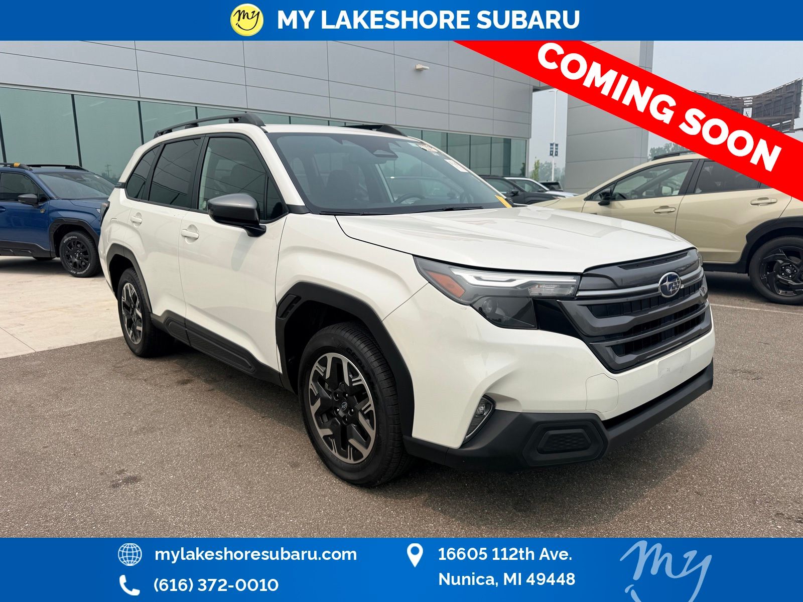 Crystal White Pearl 2025 Subaru Forester SUV / Crossover All-Wheel Drive Continuously Variable Transmission