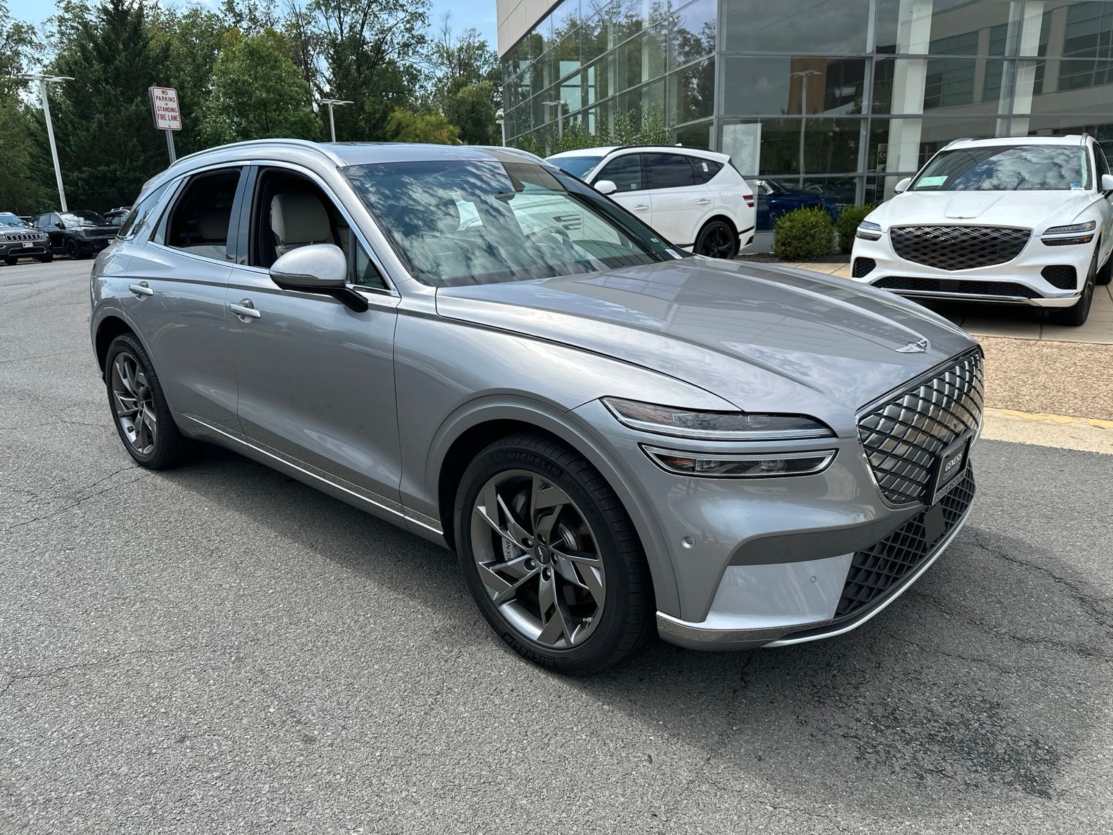 Silver 2025 Genesis GV70 SUV / Crossover All-Wheel Drive 1-Speed Automatic