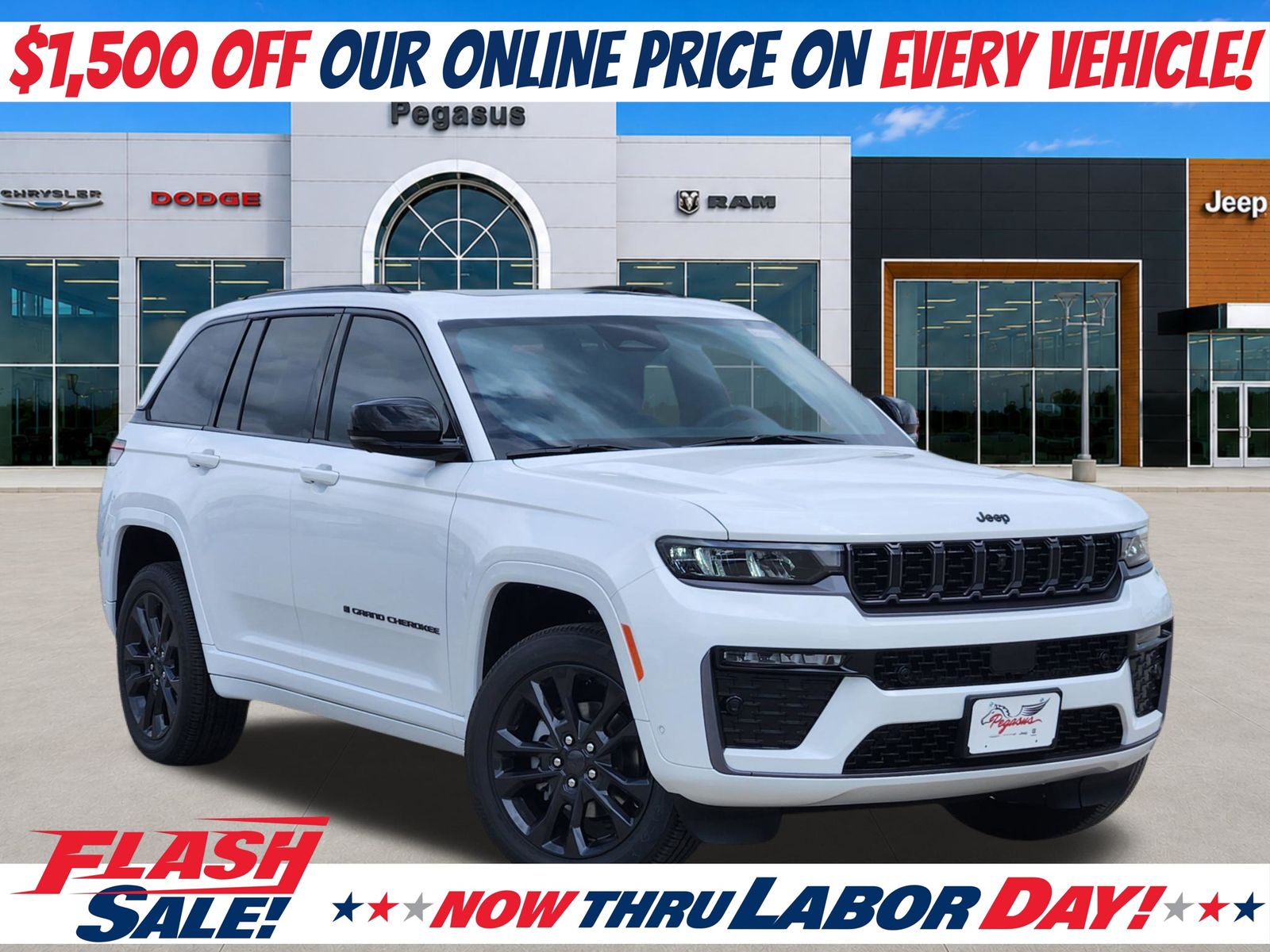 Bright White Clearcoat 2026 Jeep Grand Cherokee SUV / Crossover Four-Wheel Drive 8-Speed Automatic