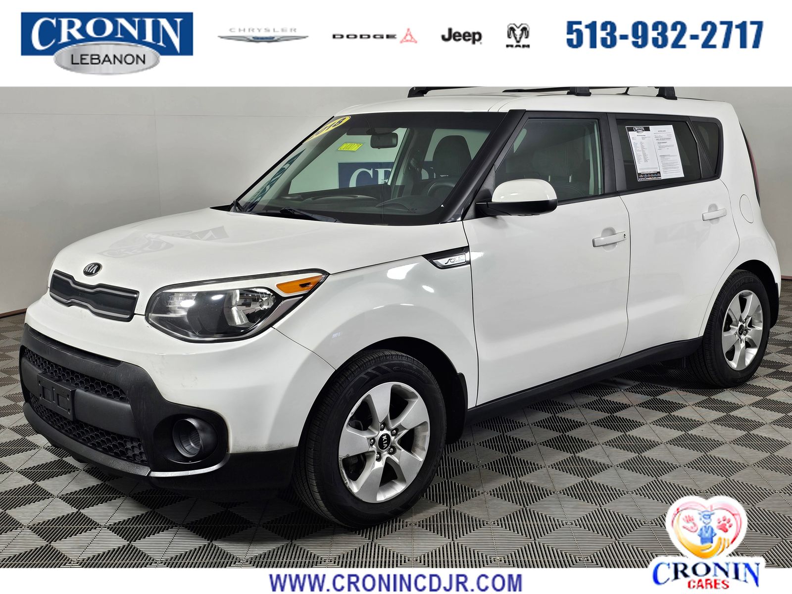 Clear White 2018 Kia Soul Base Wagon Front-Wheel Drive 6-Speed Automatic