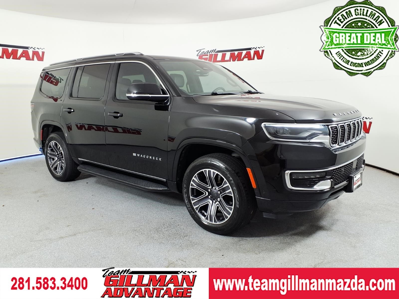 Diamond Black Crystal Pearlcoat 2024 Jeep Wagoneer SUV / Crossover 4X2 8-Speed Automatic