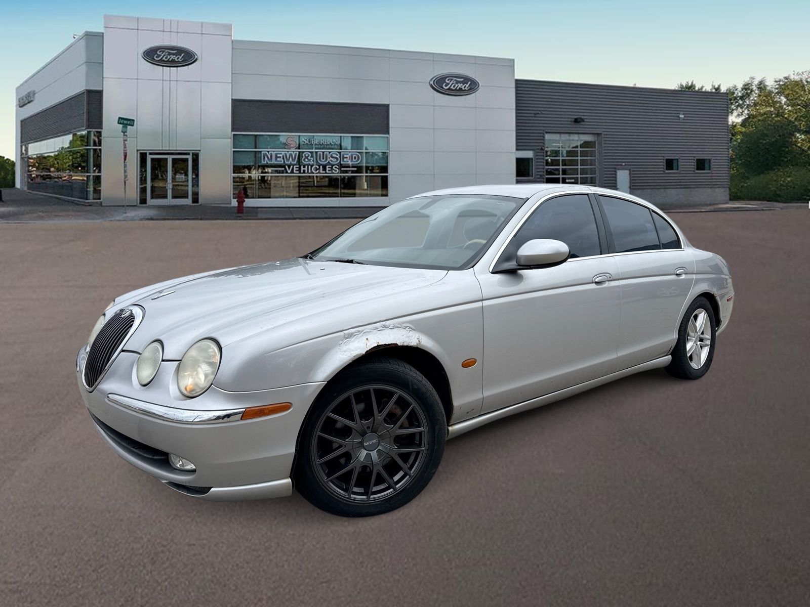Gray (Platinum) 2003 Jaguar S-TYPE 4.2L V8 RWD Sedan Rear-Wheel Drive 6-Speed Automatic