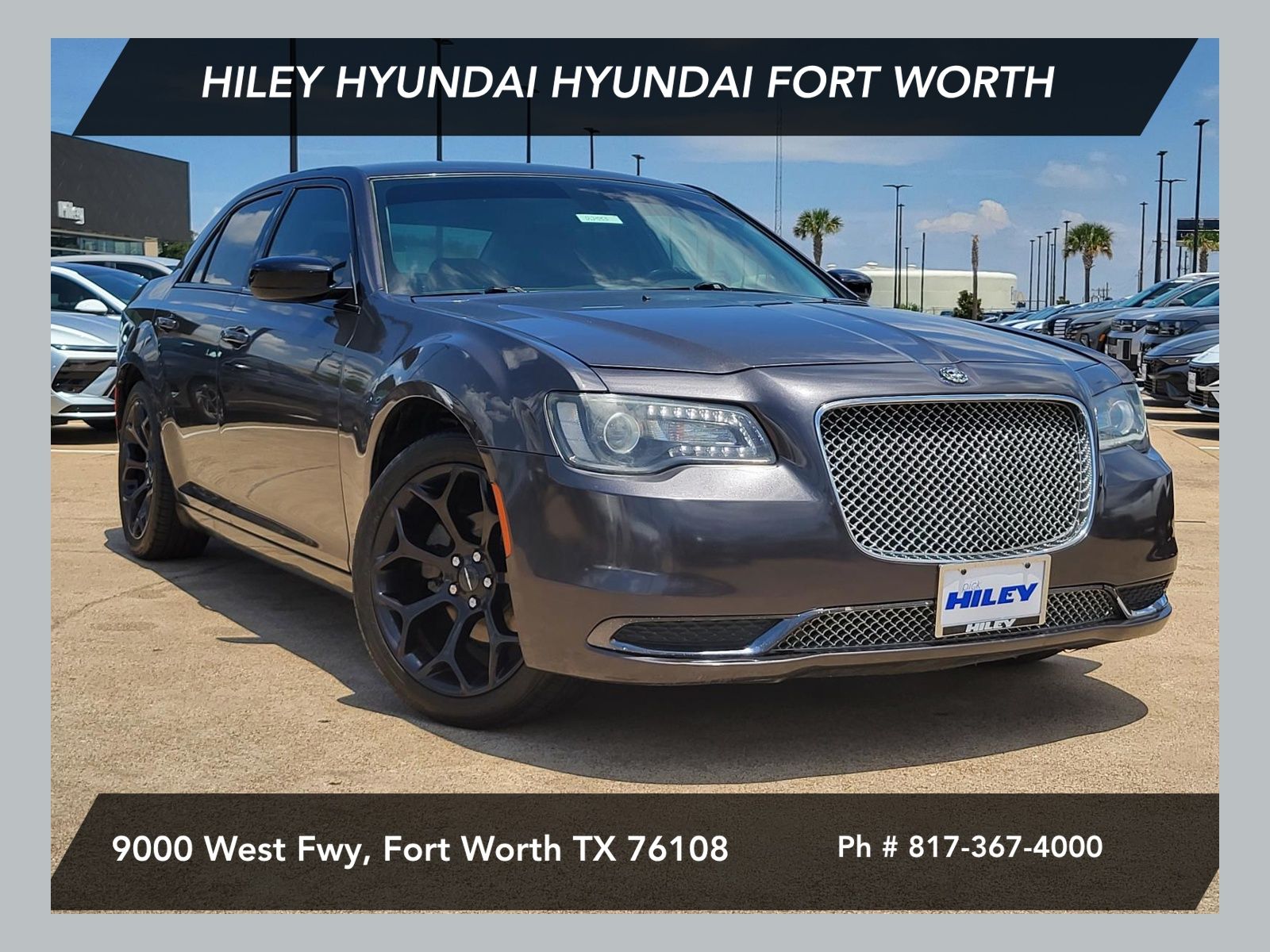 Gray (Granite Crystal Metallic Clearcoat) 2019 Chrysler 300 Sedan Rear-Wheel Drive 8-Speed Automatic
