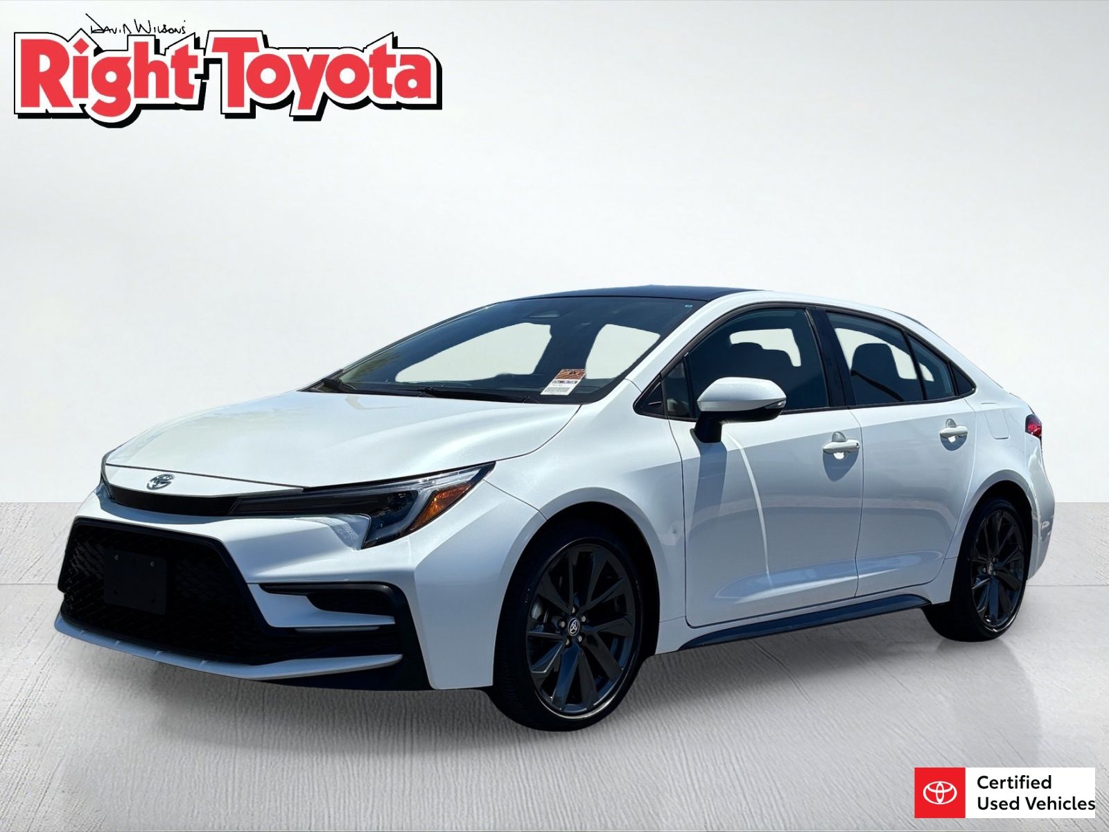 CPO Wind Chill Pearl/Midnight Black Metallic 2025 Toyota Corolla