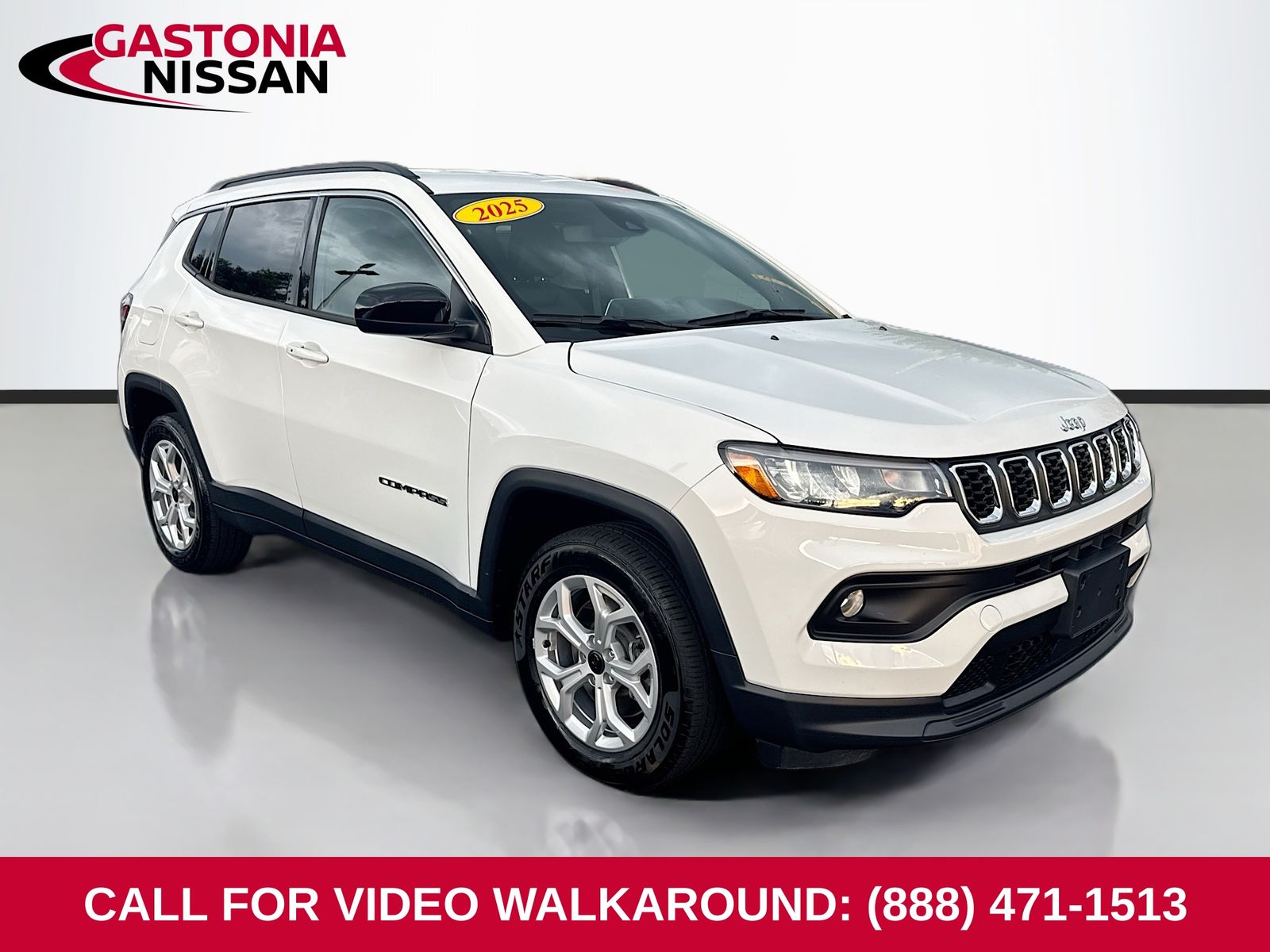 Bright White Clearcoat 2025 Jeep Compass SUV / Crossover Four-Wheel Drive 8-Speed Automatic