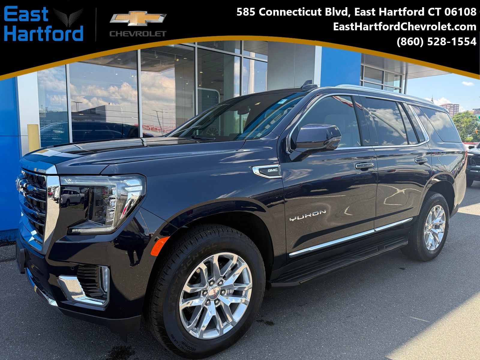 Midnight Blue Metallic 2024 GMC Yukon SUV / Crossover Four-Wheel Drive 
