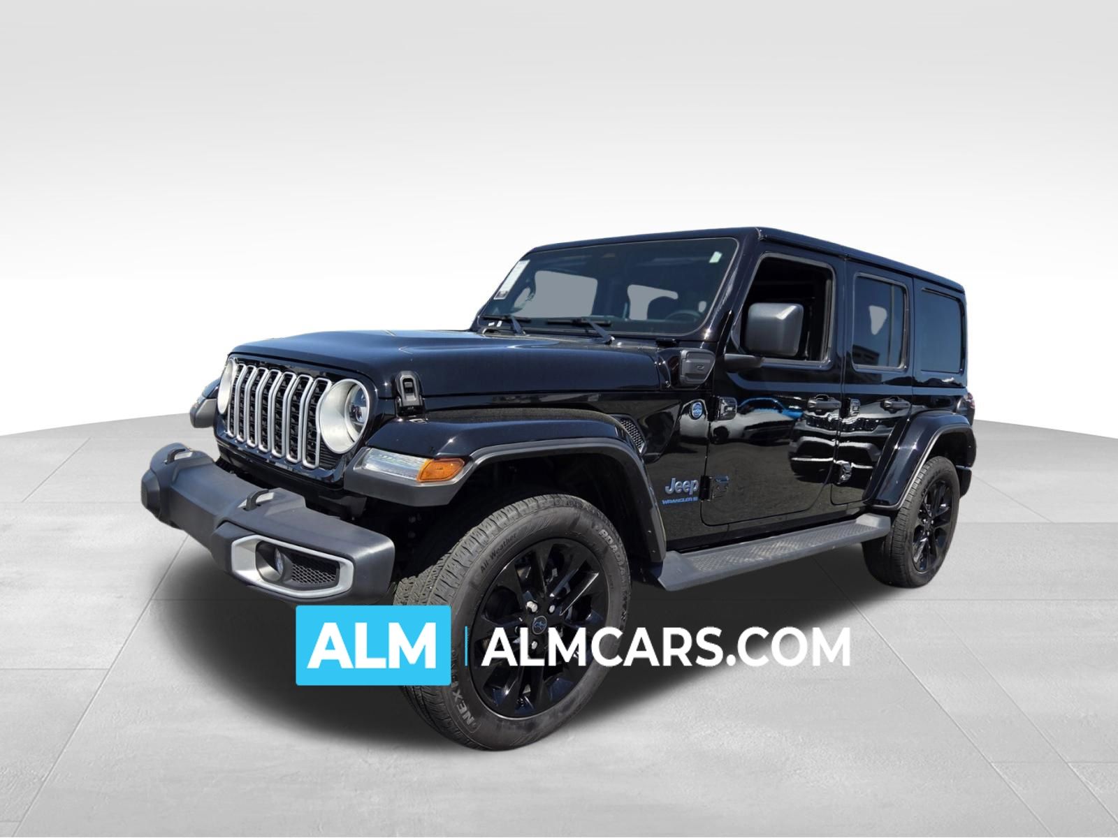 Black Clearcoat 2025 Jeep Wrangler 4xe Sahara 4WD SUV / Crossover Four-Wheel Drive 8-Speed Automatic