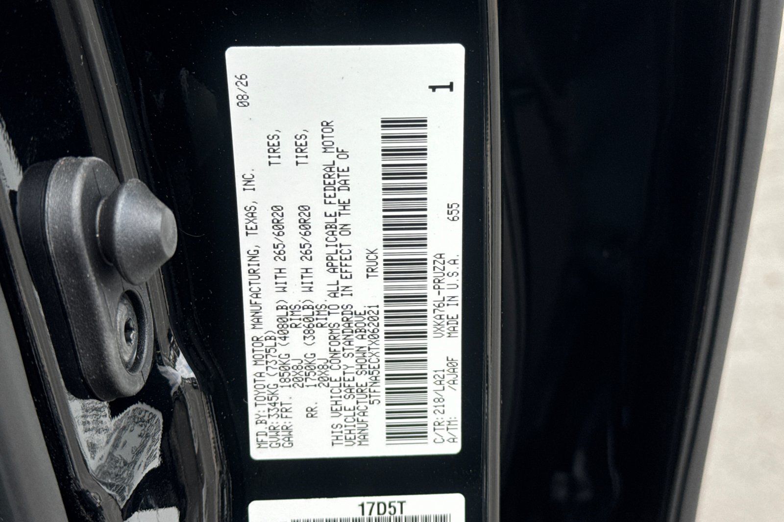New 2026 Toyota Tundra Truck