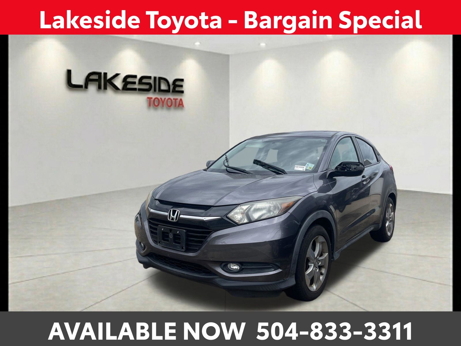 Gray 2016 Honda HR-V SUV / Crossover Front-Wheel Drive 6-Speed Manual