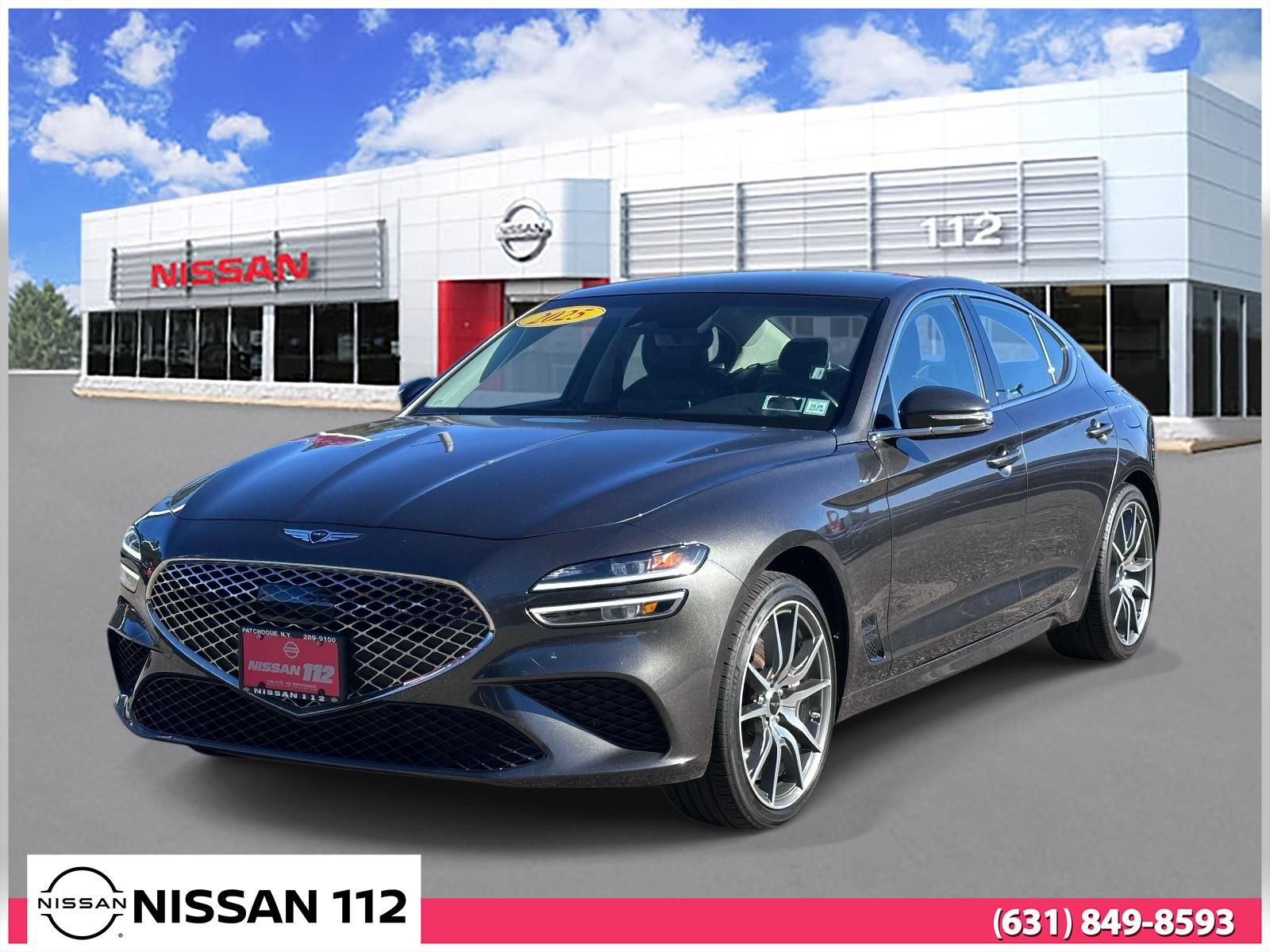 Gray 2025 Genesis G70 Sedan Rear-Wheel Drive 8-Speed Automatic
