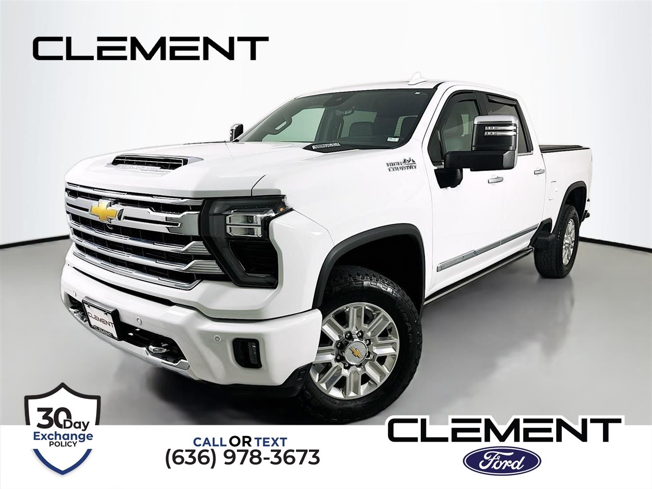 Summit White 2024 Chevrolet Silverado 2500HD High Country Crew Cab 4WD Pickup Truck Four-Wheel Drive Automatic