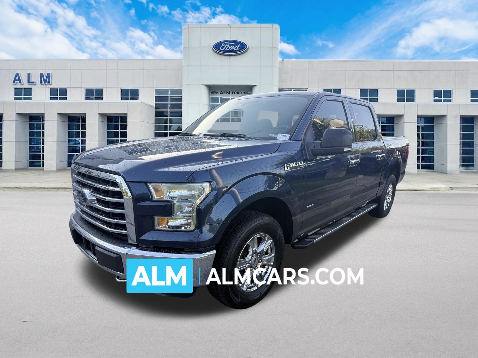 Blue Jeans Metallic 2016 Ford F-150 Pickup Truck Four-Wheel Drive 6-Speed Automatic