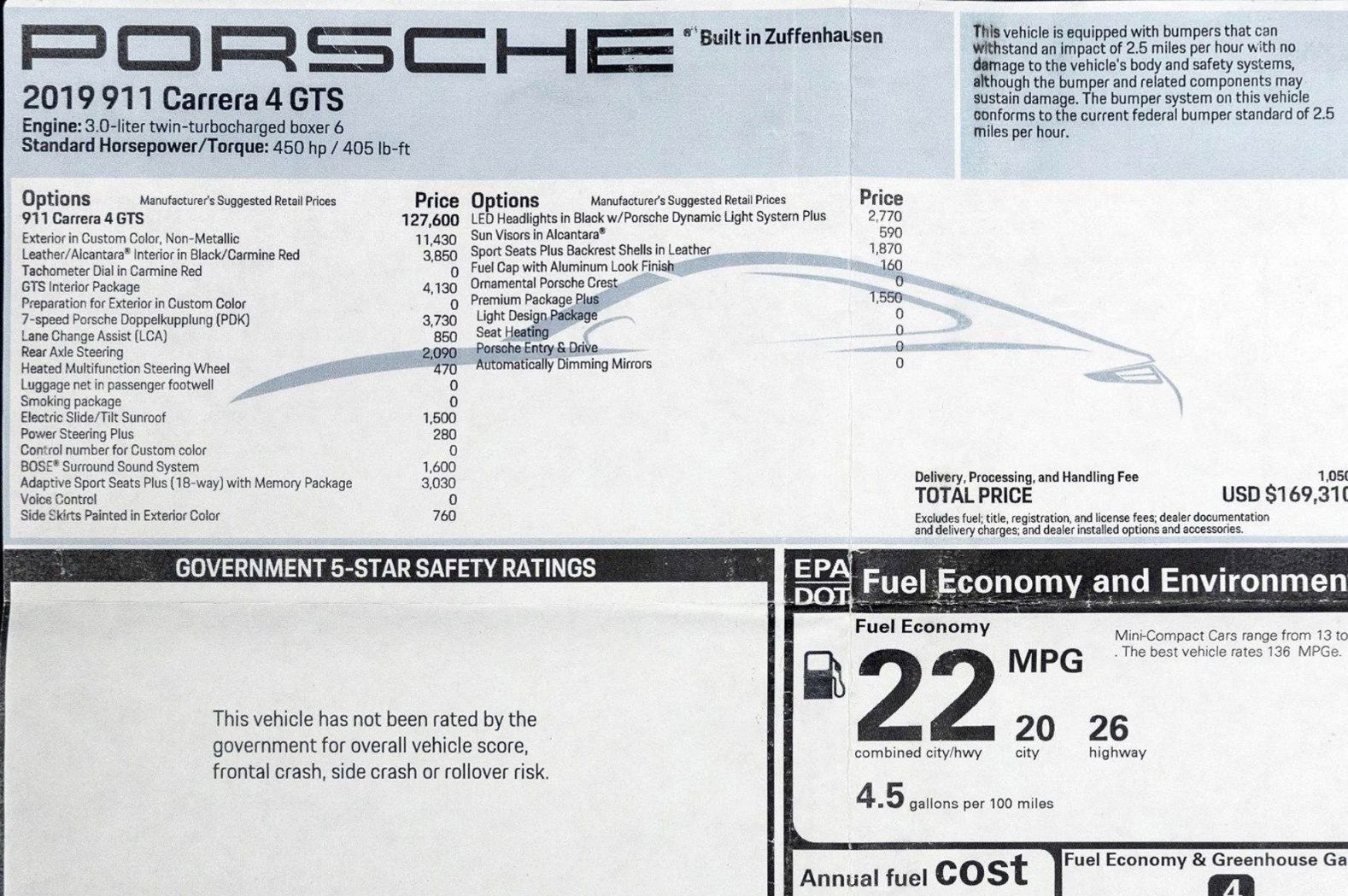 2019 Porsche 911