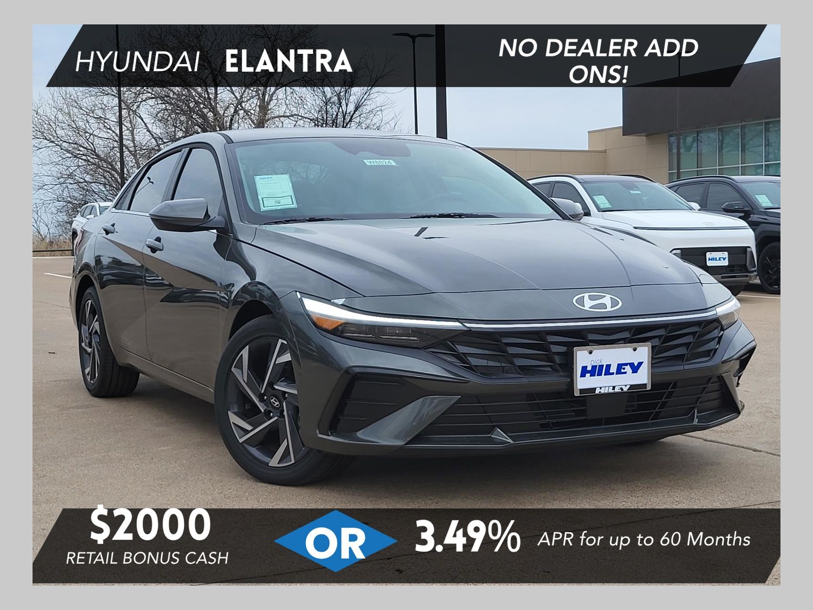Amazon Gray 2026 Hyundai Elantra Sedan Front-Wheel Drive Continuously Variable Transmission
