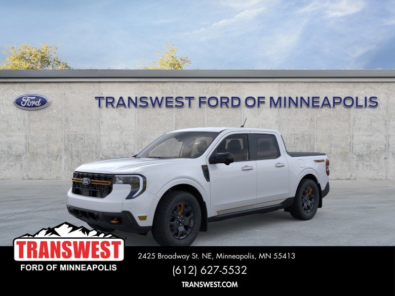 Oxford White 2025 Ford Maverick Pickup Truck All-Wheel Drive 8-Speed Automatic