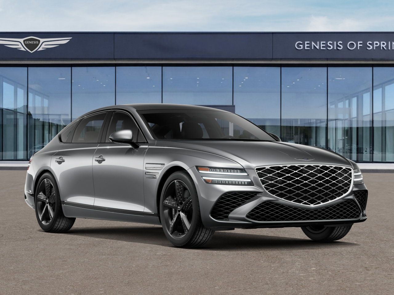 2026 Genesis G80 3.5T Sport Prestige Silver at Genesis of Spring