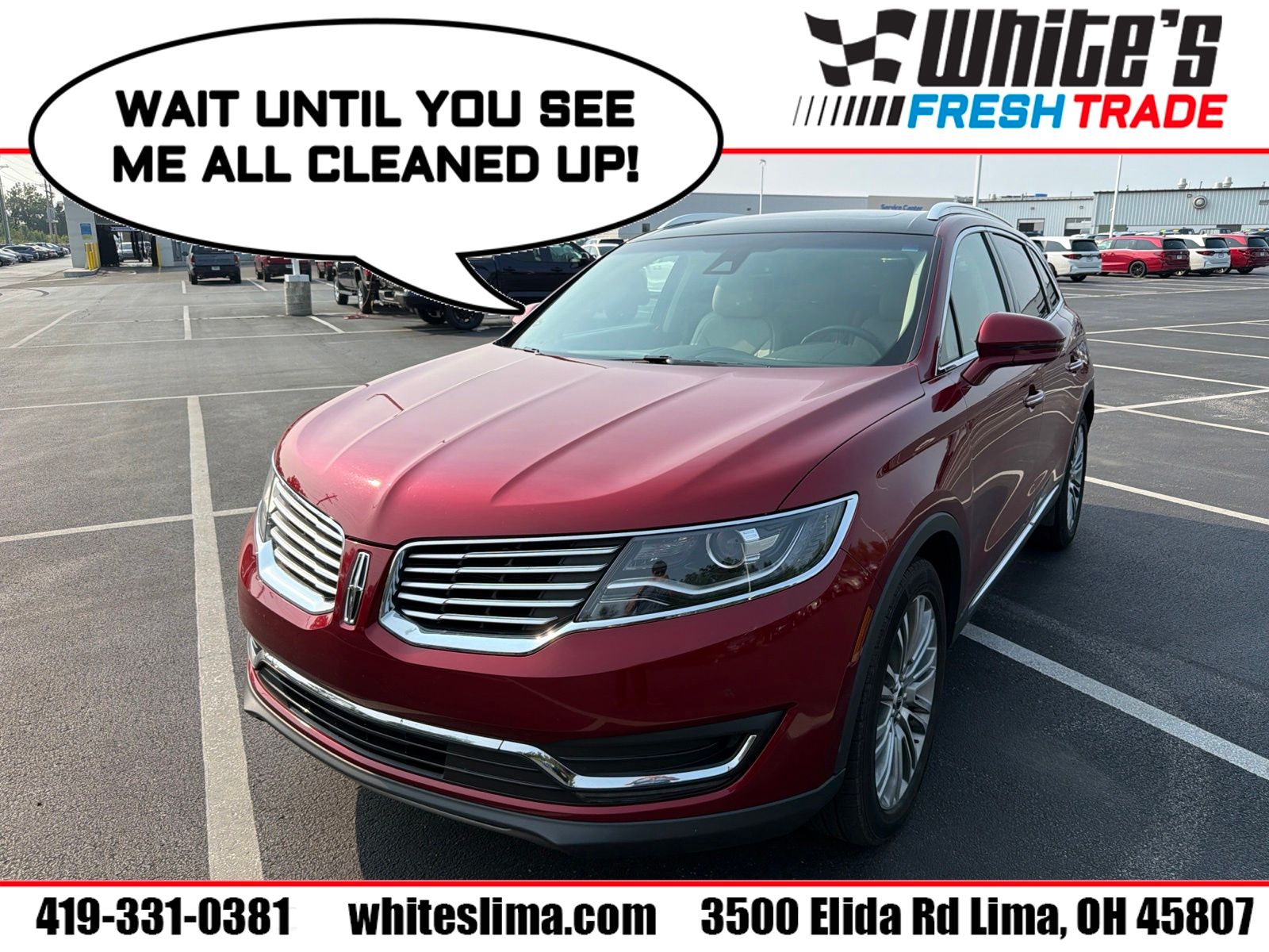 Ruby Red 2018 Lincoln MKX SUV / Crossover All-Wheel Drive 6-Speed Automatic
