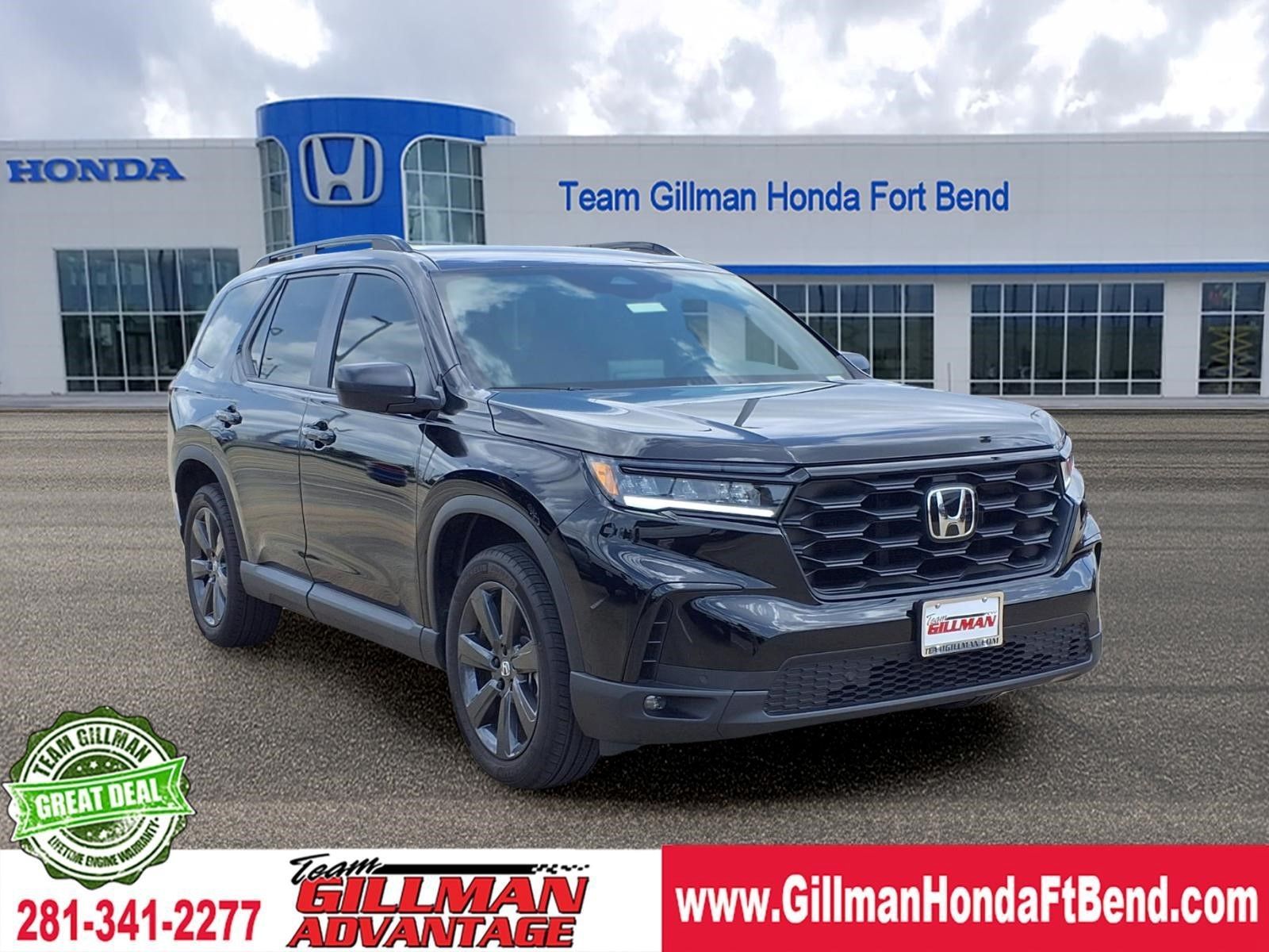 Crystal Black Pearl 2025 Honda Pilot SUV / Crossover Front-Wheel Drive Automatic