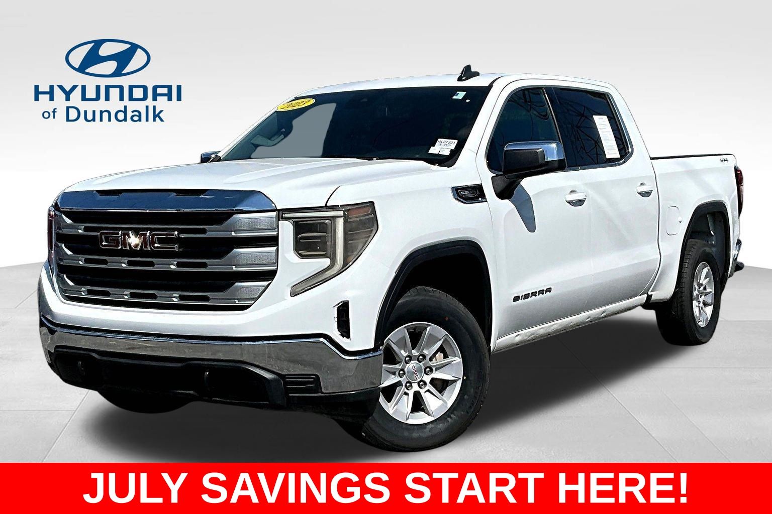 Summit White 2023 GMC Sierra 1500 Pickup Truck Four-Wheel Drive Automatic