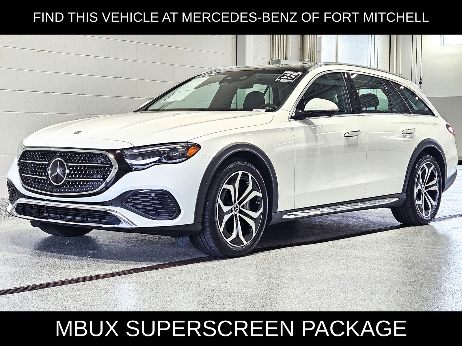 Polar White 2025 Mercedes-Benz E-Class All-Terrain Wagon All-Wheel Drive 9-Speed Automatic