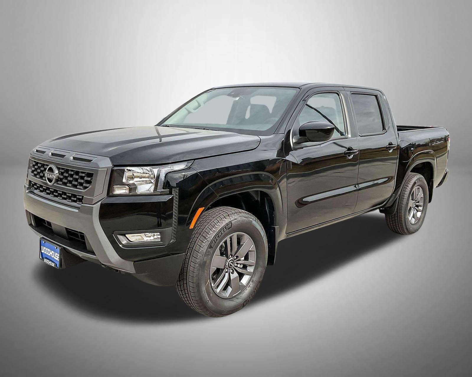 Super Black 2025 Nissan Frontier SV Crew Cab 4WD Pickup Truck Four-Wheel Drive 9-Speed Automatic Overdrive