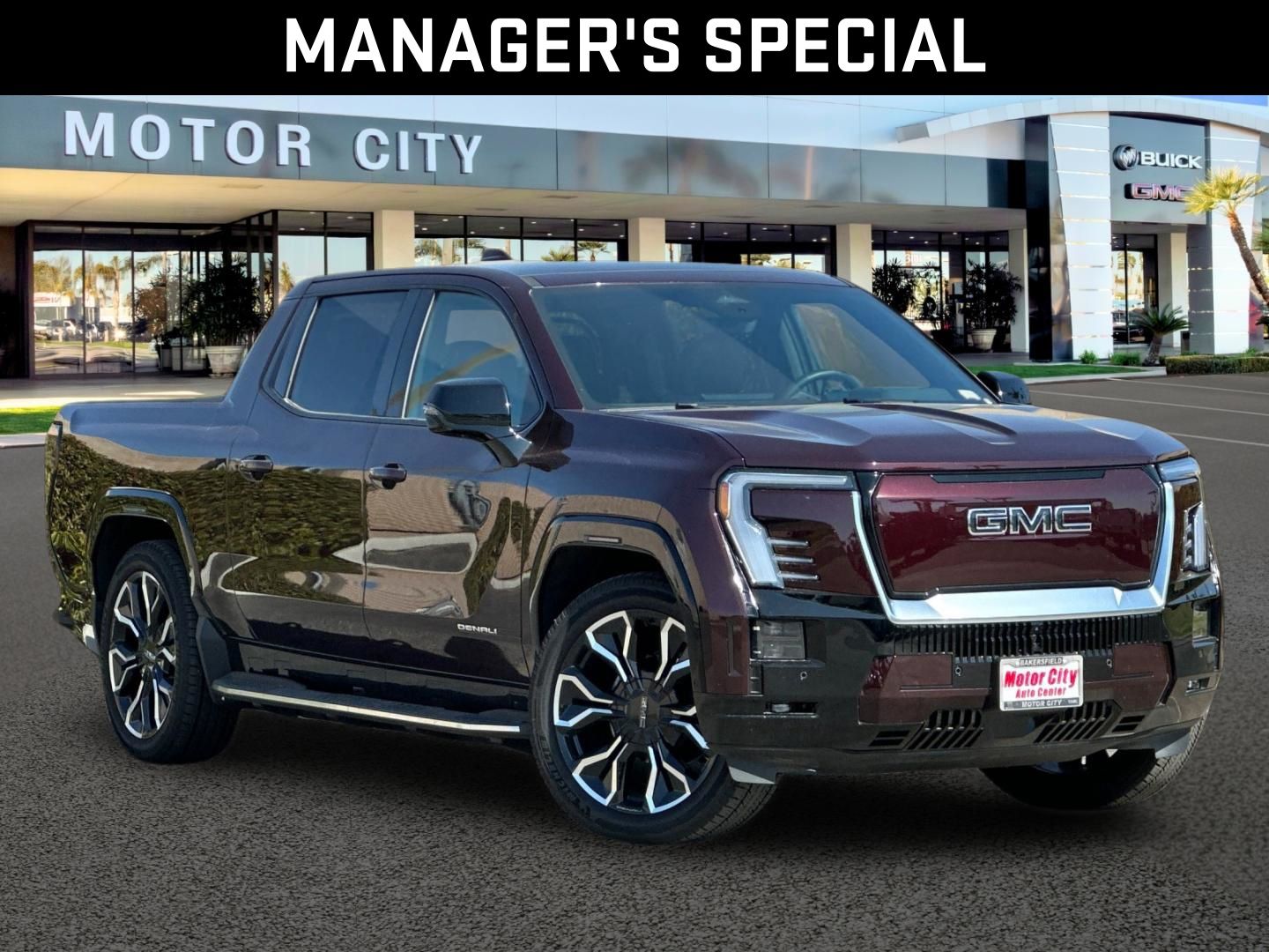 Dark Ember Tintcoat 2025 GMC Sierra EV Pickup Truck All-Wheel Drive 1-Speed Automatic