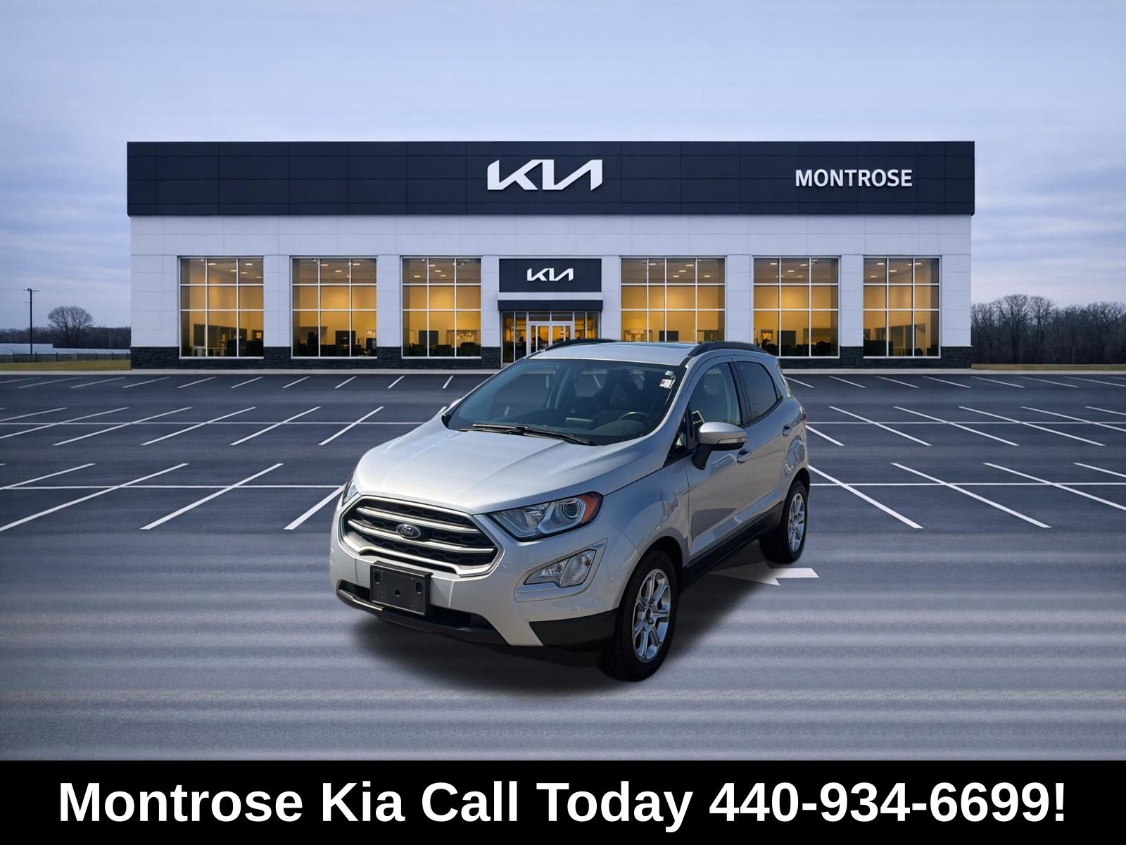 Silver Metallic 2019 Ford EcoSport SE FWD SUV / Crossover Front-Wheel Drive 6-Speed Automatic