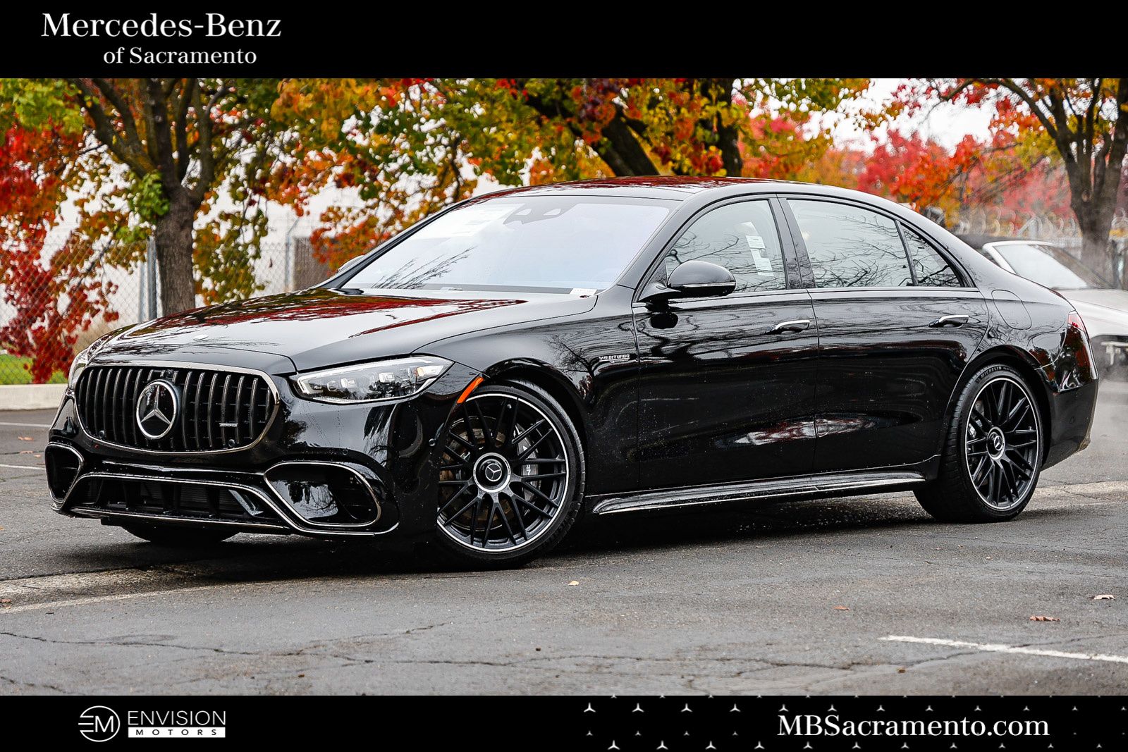 Obsidian Black Metallic 2026 Mercedes-Benz S-Class AMG S 63 E Performance 4MATIC Sedan All-Wheel Drive 9-Speed Automatic