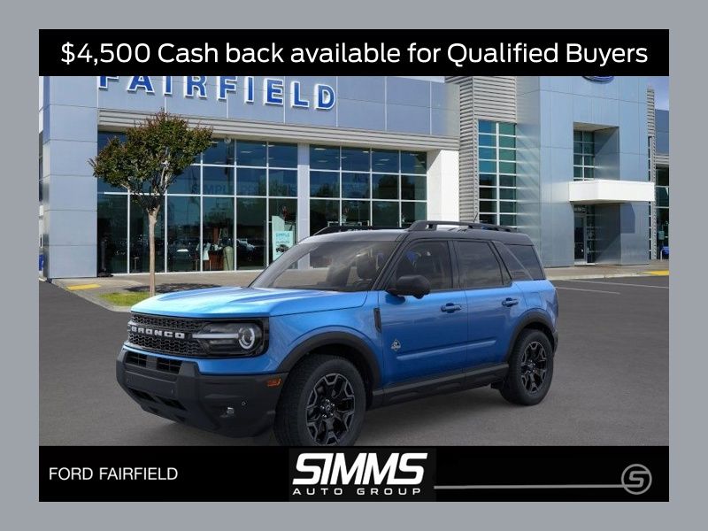Velocity Blue Metallic 2025 Ford Bronco Sport SUV / Crossover All-Wheel Drive 8-Speed Automatic
