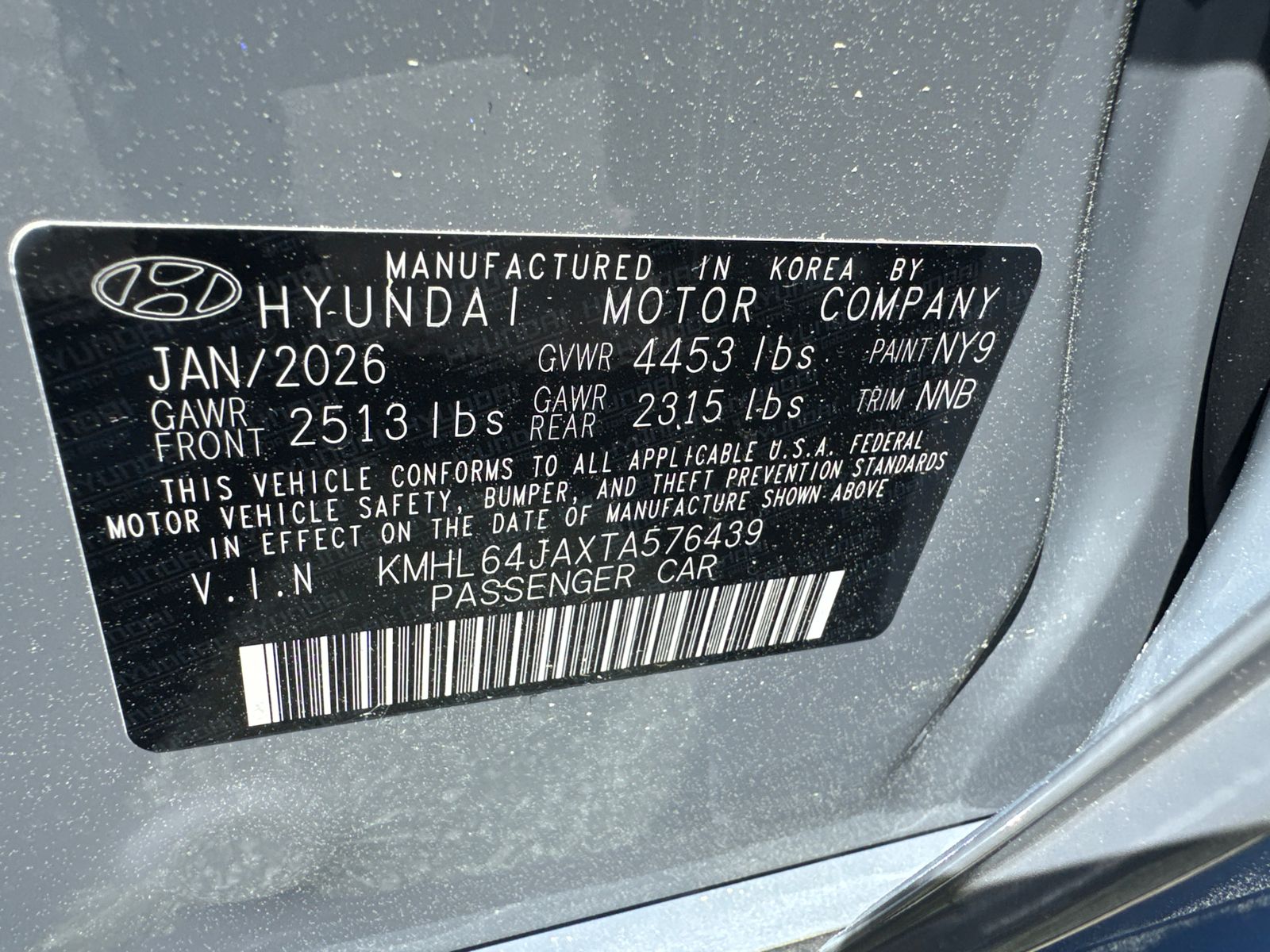 New 2026 Blue Hyundai SEL Sport image 33