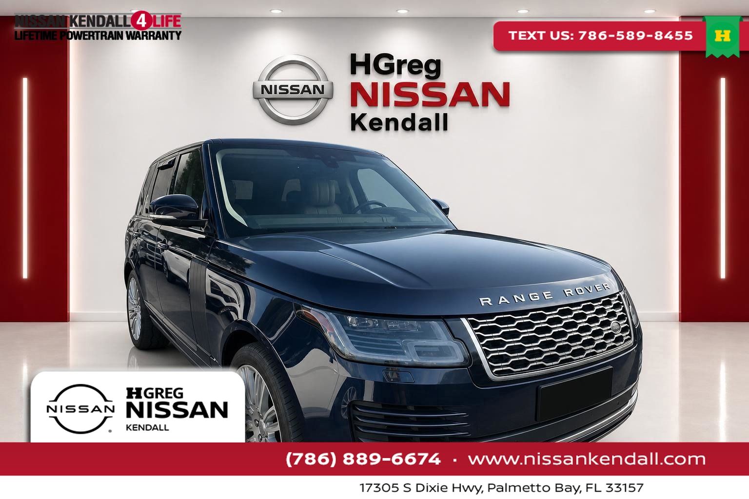 Blue 2019 Land Rover Range Rover SUV / Crossover All-Wheel Drive 8-Speed Automatic