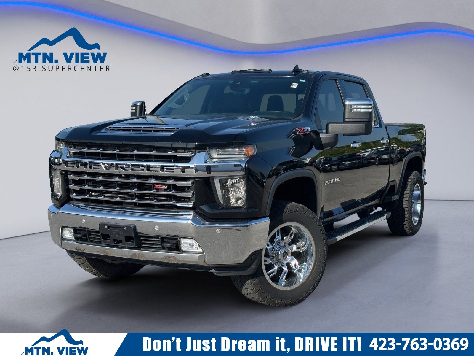 Black 2020 Chevrolet Silverado 2500HD Pickup Truck Four-Wheel Drive Automatic