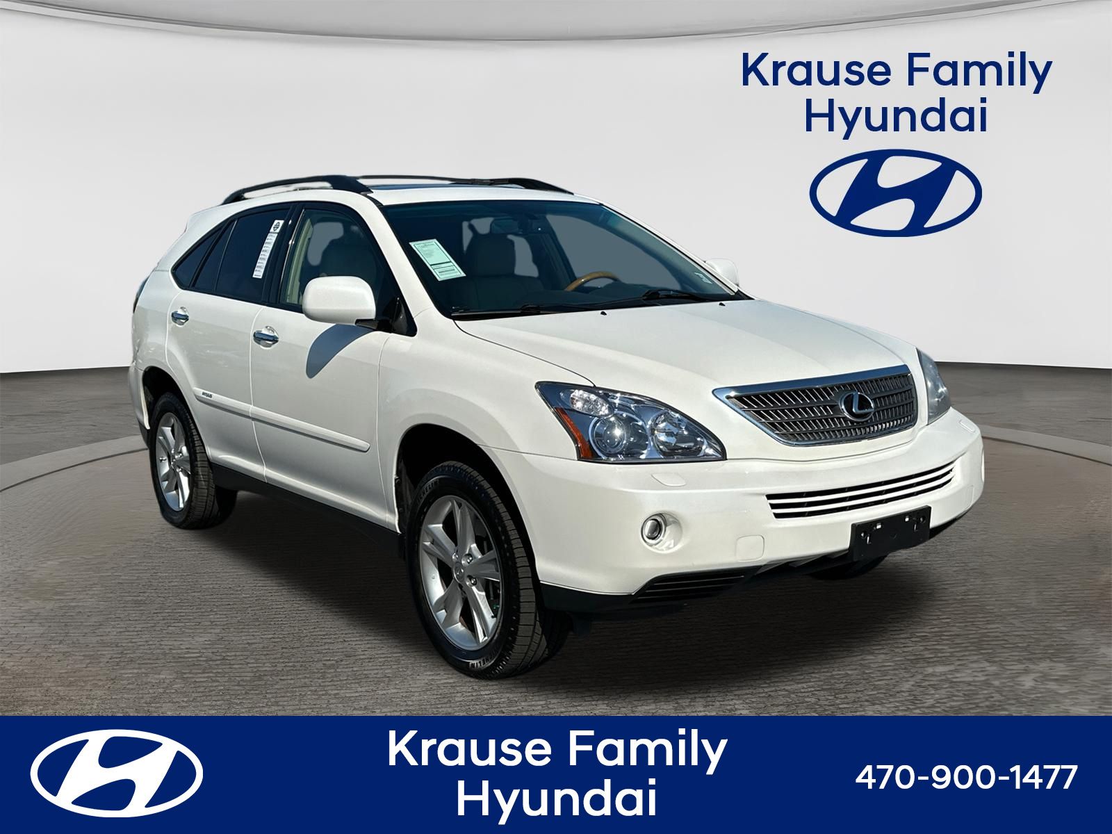 Crystal White 2008 Lexus RX Hybrid SUV / Crossover All-Wheel Drive Continuously Variable Transmission