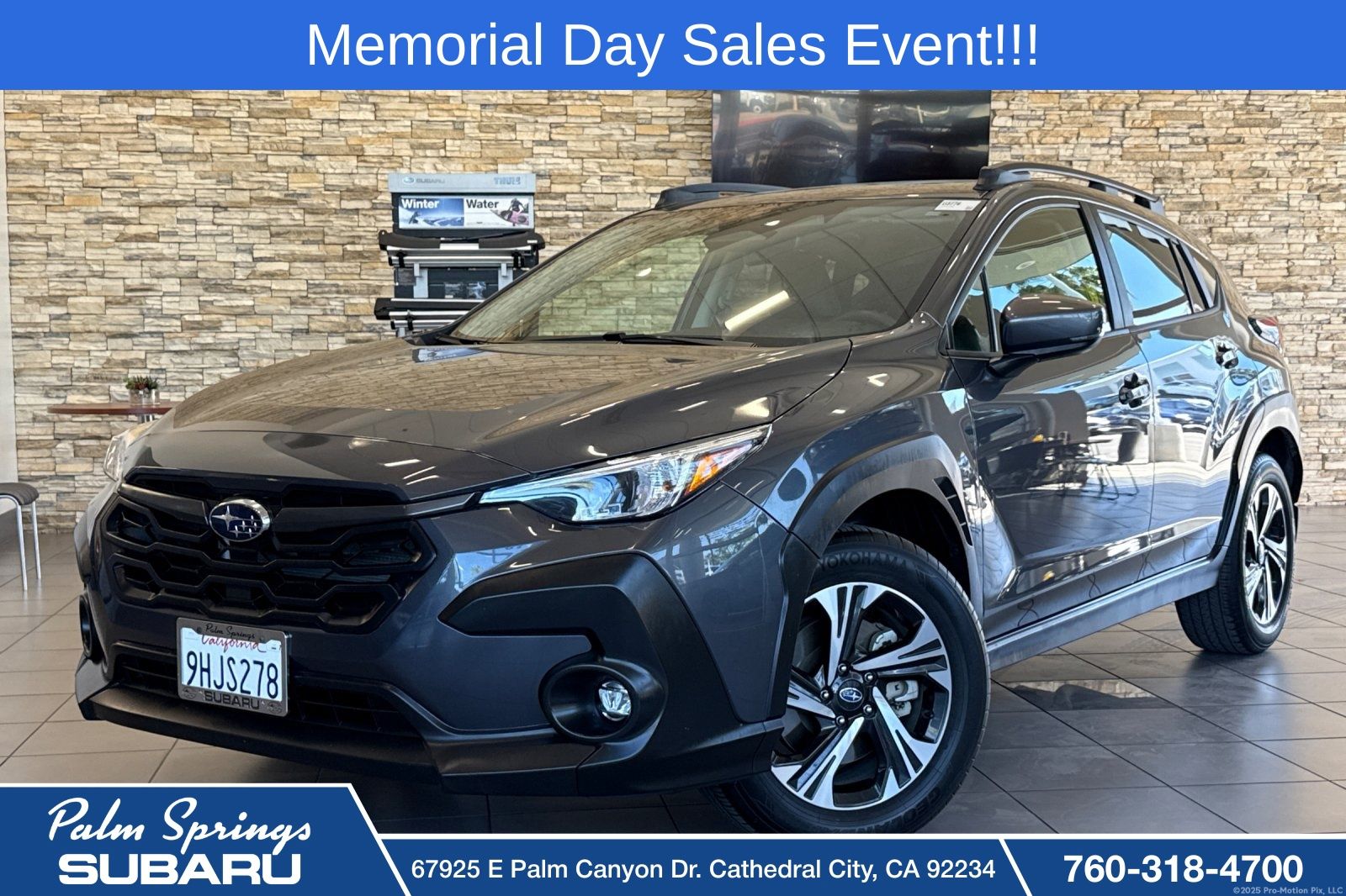 Magnetite Gray Metallic 2024 Subaru Crosstrek Premium AWD SUV / Crossover All-Wheel Drive Continuously Variable Transmission
