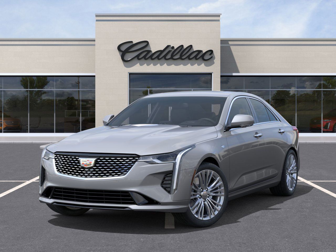 2026 Cadillac CT4 Premium Luxury Silver at Ross Downing Buick GMC