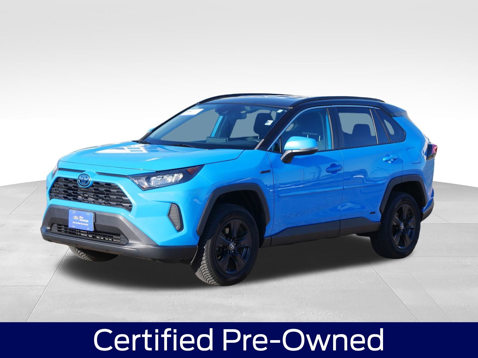 Blue Flame 2019 Toyota RAV4 Hybrid LE AWD SUV / Crossover All-Wheel Drive Continuously Variable Transmission
