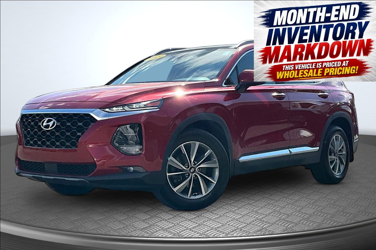 Scarlet Red 2019 Hyundai Santa Fe SUV / Crossover Front-Wheel Drive 8-Speed Automatic