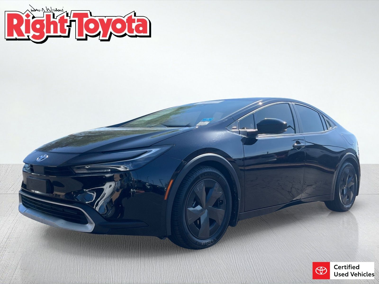 Midnight Black Metallic 2025 Toyota Prius Plug-In Hybrid Hatchback Front-Wheel Drive Continuously Variable Transmission