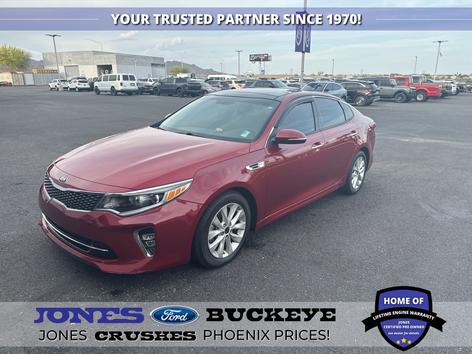 Remington Red Metallic 2018 Kia Optima S Sedan Front-Wheel Drive 6-Speed Automatic