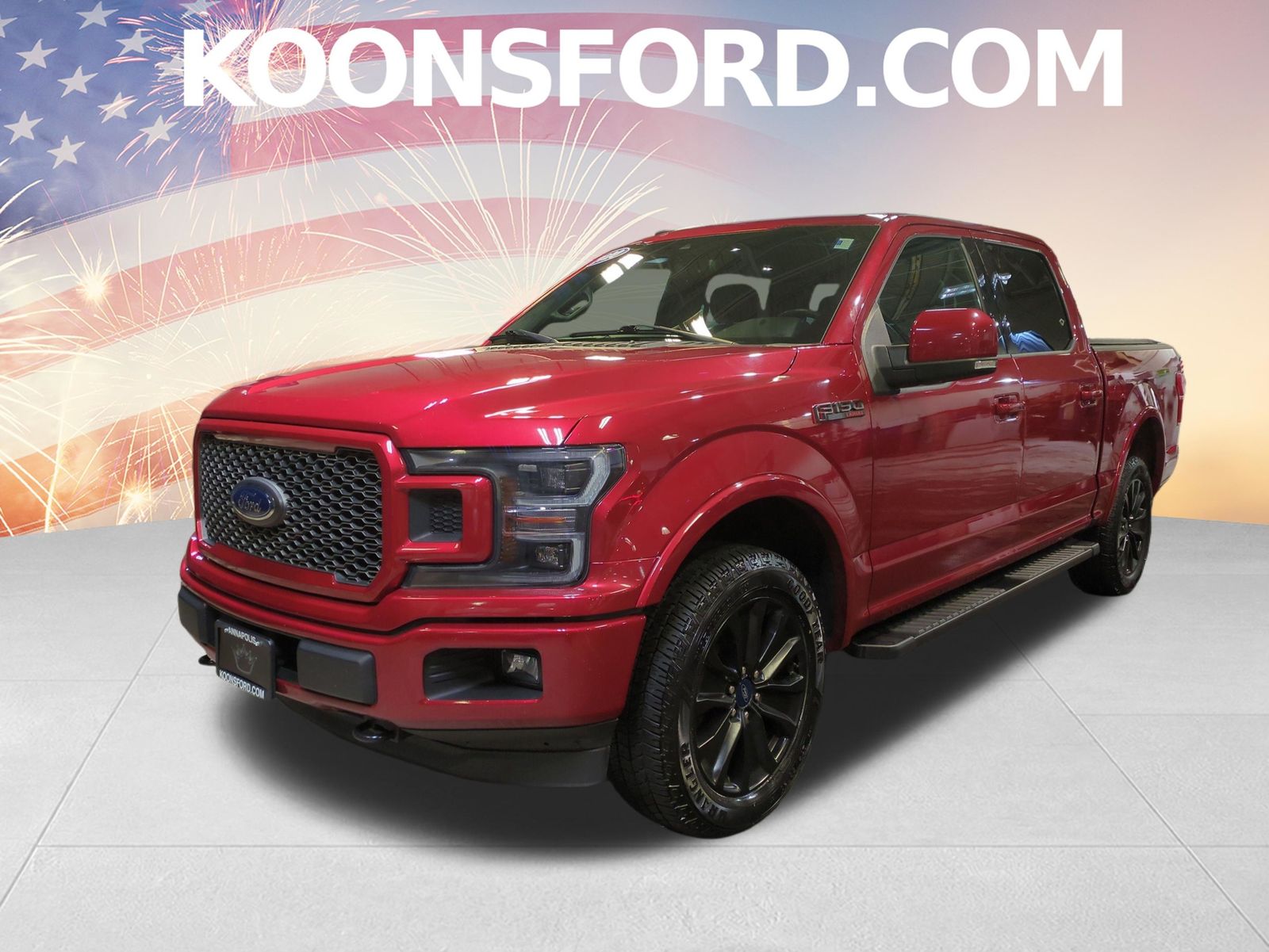 Red Metallic 2020 Ford F-150 Pickup Truck Four-Wheel Drive Automatic