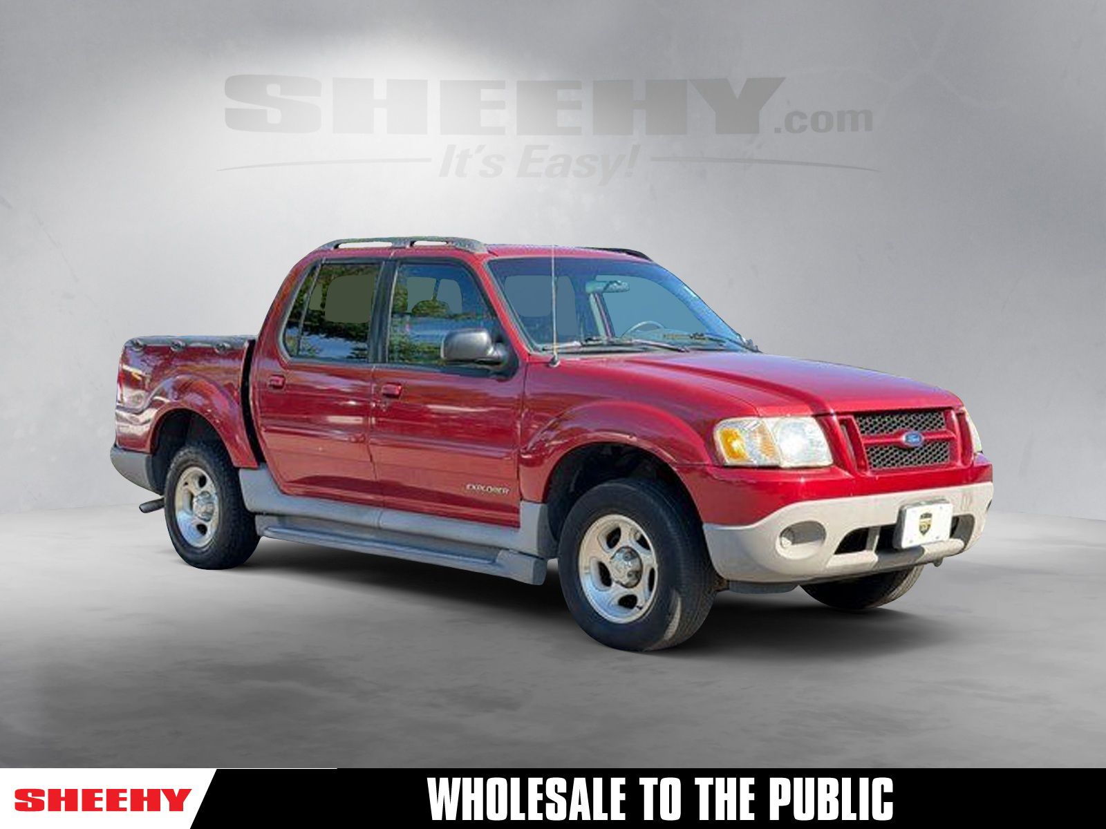 Toreador Red Clearcoat Metallic 2002 Ford Explorer Sport Trac Pickup Truck Four-Wheel Drive 5-Speed Automatic