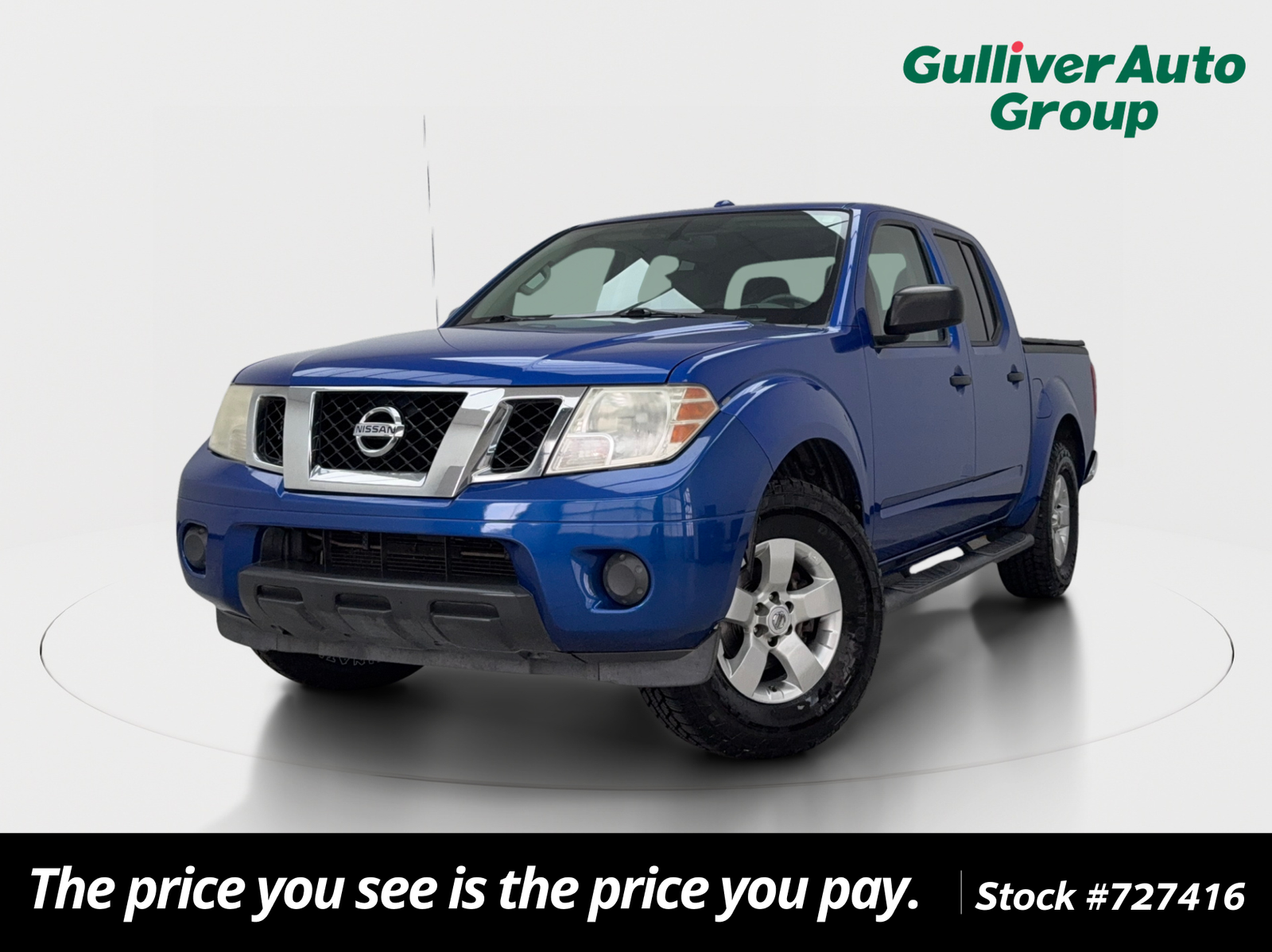 Blue Metallic 2013 Nissan Frontier Pickup Truck 4X2 5-Speed Automatic Overdrive