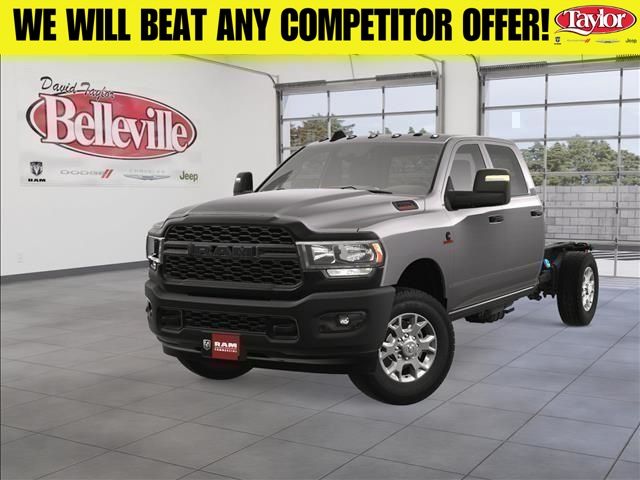 Billet Silver Metallic Clearcoat 2024 RAM 3500 Chassis Pickup Truck 4X2 6-Speed Automatic