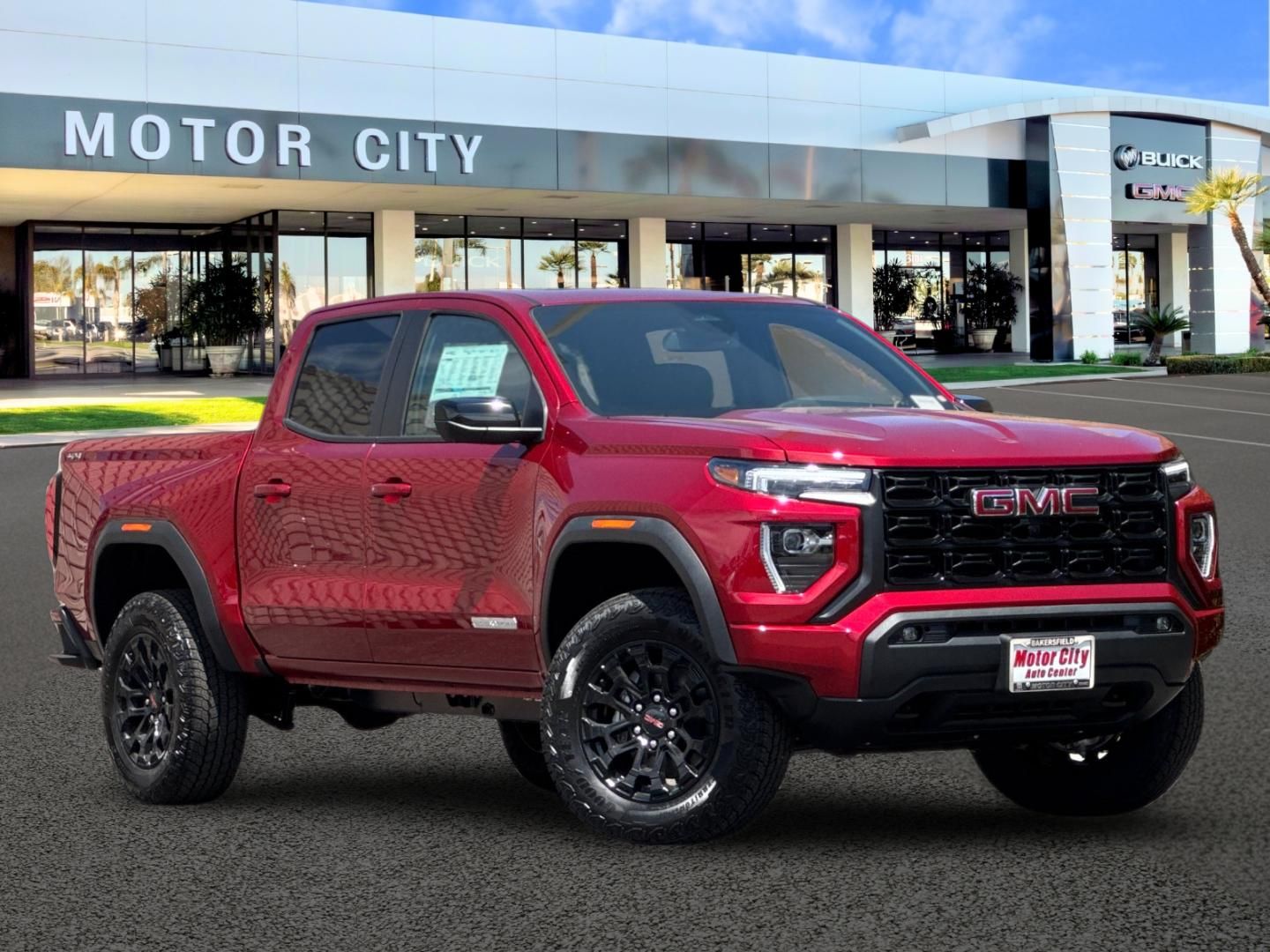 Volcanic Red Tintcoat 2026 GMC Canyon Pickup Truck Four-Wheel Drive 8-Speed Automatic