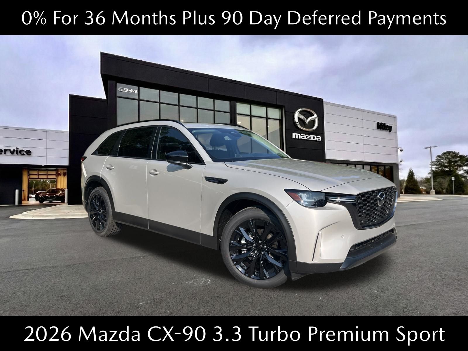 Gray (Platinum Quartz) 2026 Mazda CX-90 SUV / Crossover All-Wheel Drive 8-Speed Automatic
