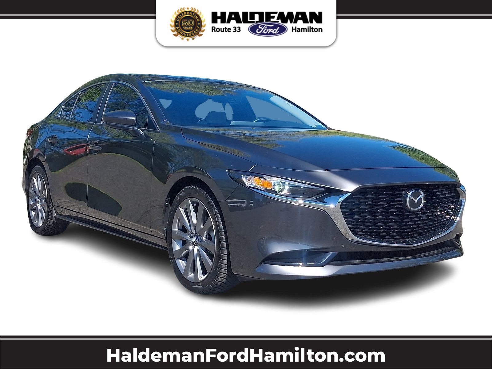 Machine Gray Metallic 2024 Mazda MAZDA3 2.5 S Preferred Sedan FWD Sedan Front-Wheel Drive 6-Speed Automatic